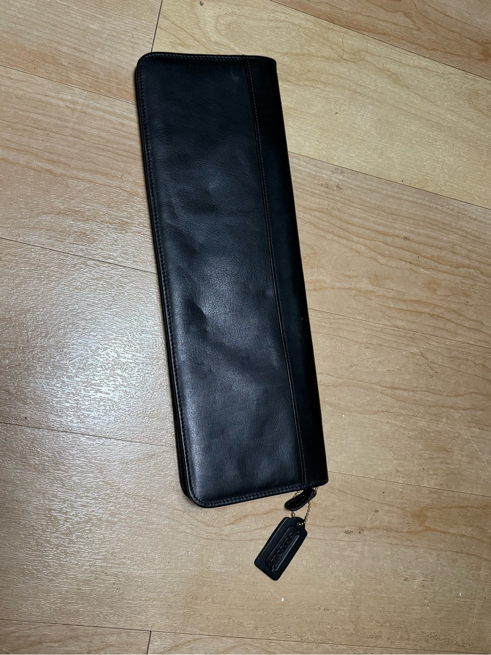 Coach Vintage Black Leather Travel
Tie Case
